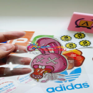 In sticker trong suốt