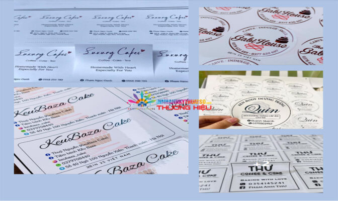in sticker số lượng ít